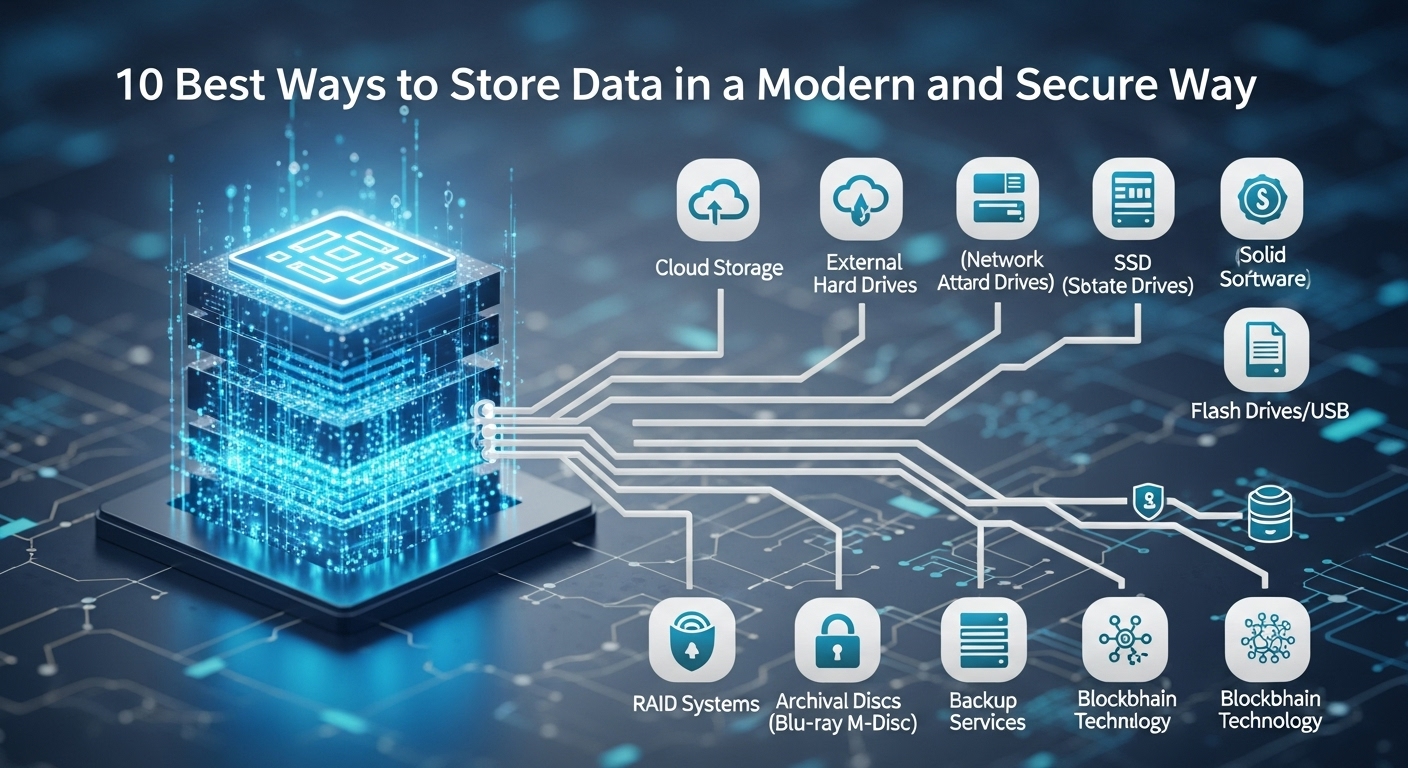 তথ্য কিভাবে সংরক্ষণ করা যায়? আধুনিক ও নিরাপদ ডাটা সংরক্ষণের ১০টি সেরা উপায়