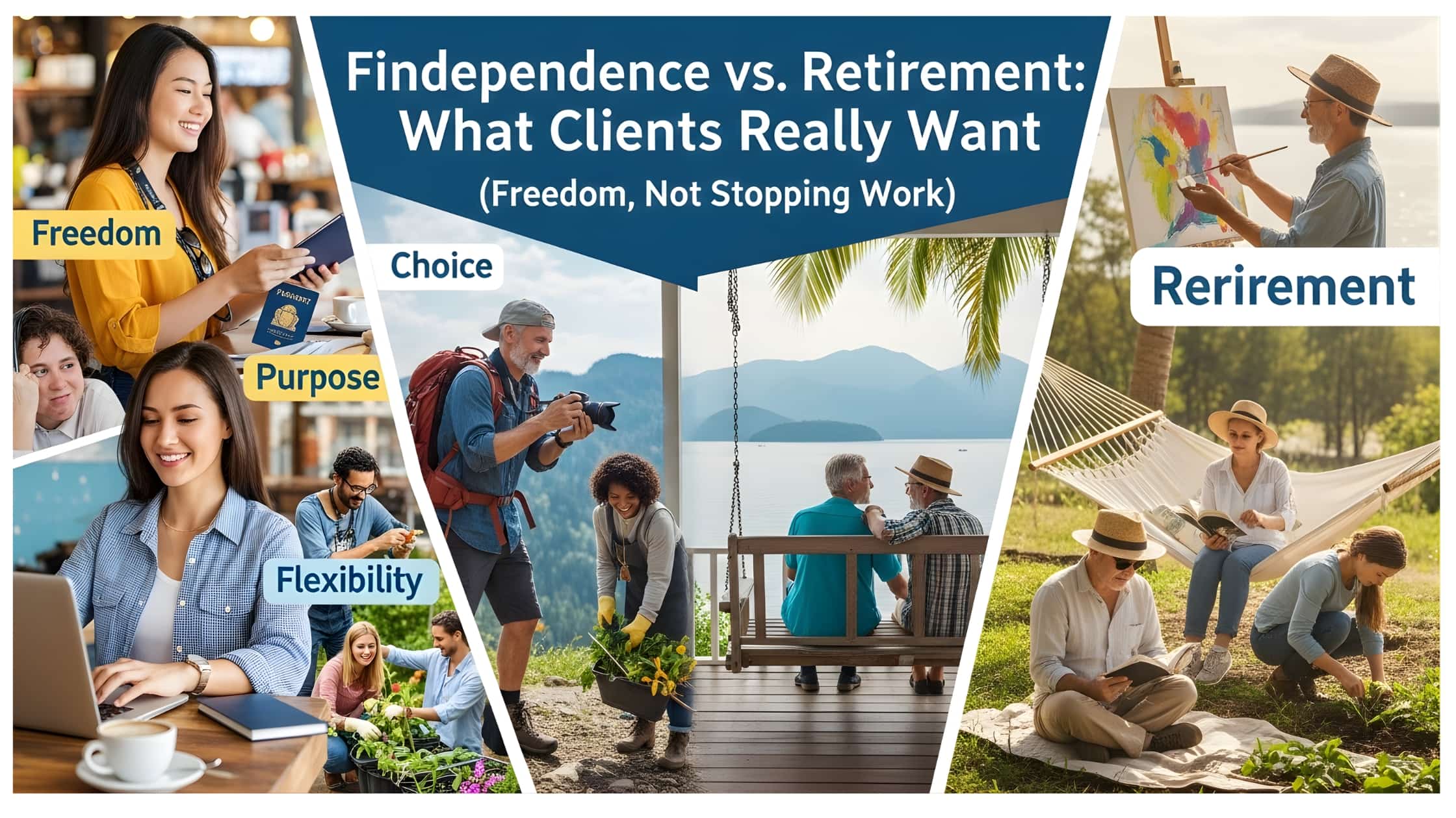 Findependence vs. Retirement: What Clients Really Want (Freedom, Not Stopping Work)